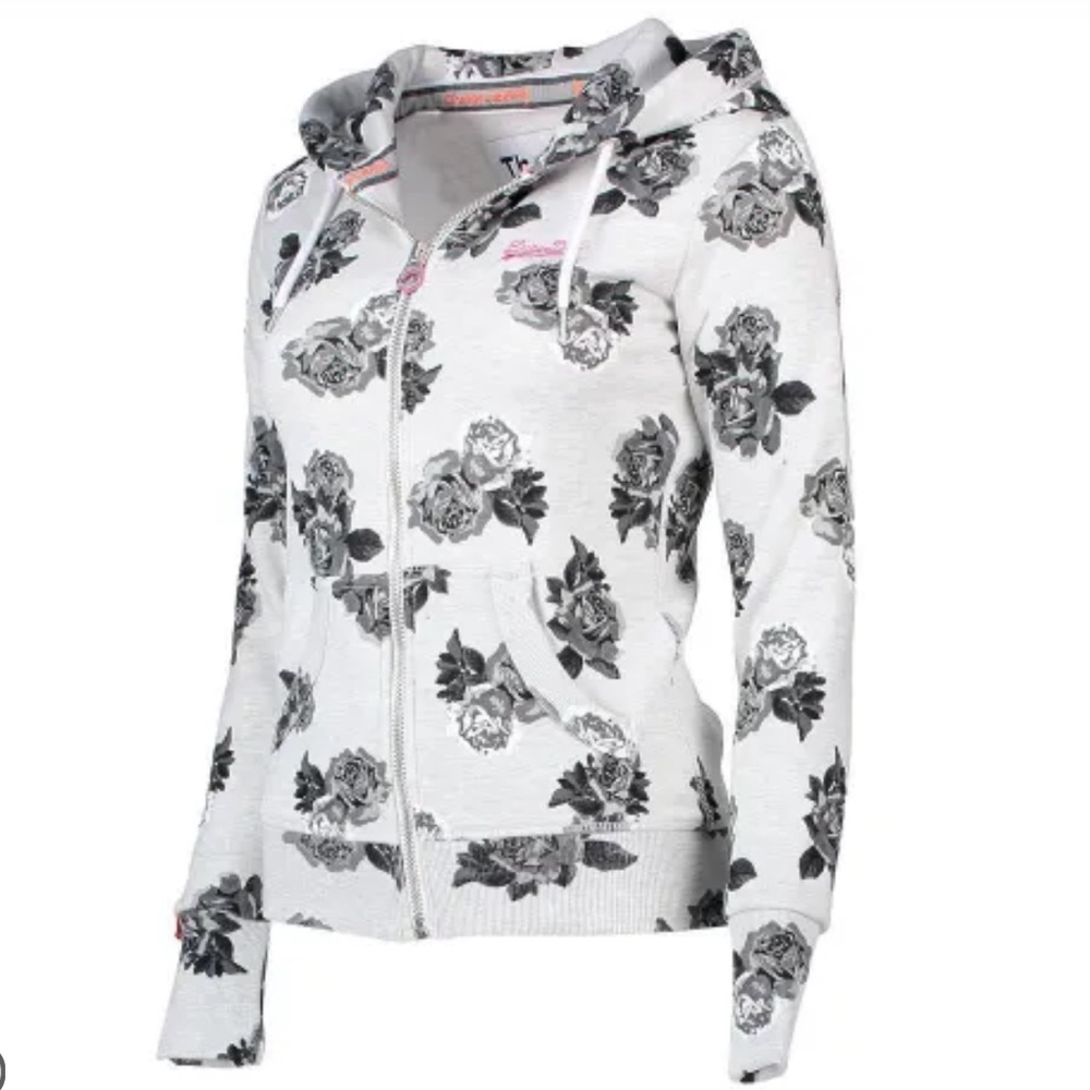 Superdry Floral Zip-Up Hoodie